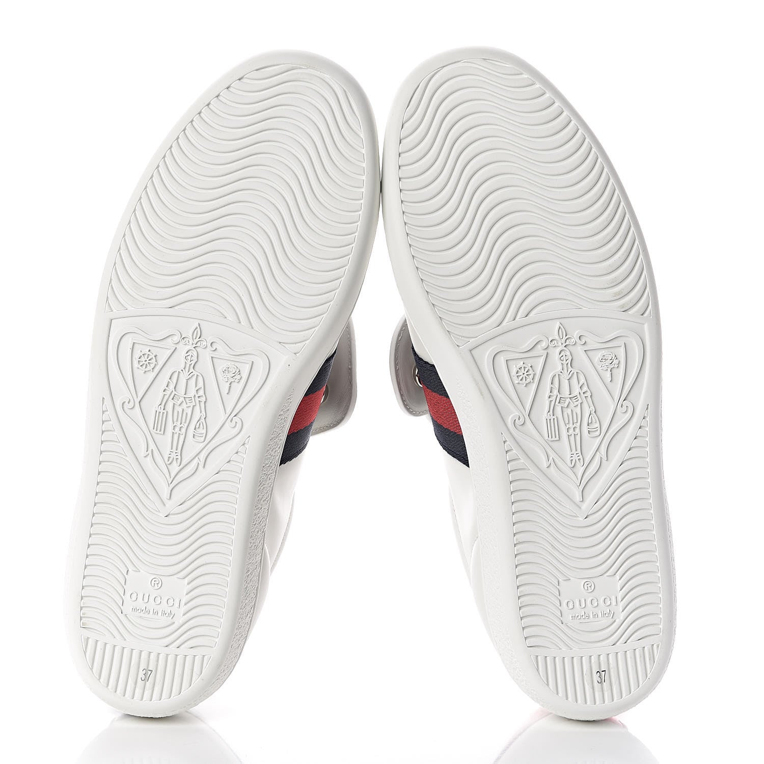Gucci Calfskin Ayers Blind For Love Embroidered Womens Ace Sneakers 37 White 8 of 11