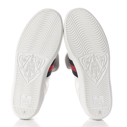 Gucci Calfskin Ayers Blind For Love Embroidered Womens Ace Sneakers 37 White 8 of 11