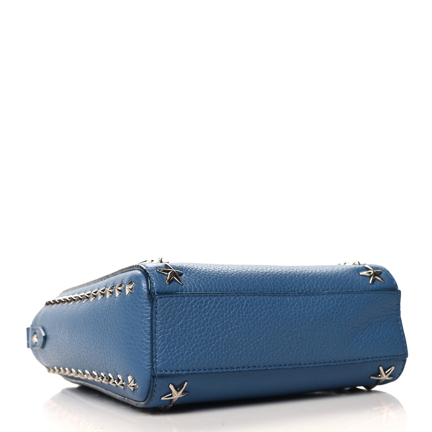 Soft Grainy Calfskin Star Studded Mini Pegasi Tote Butterfly Blue