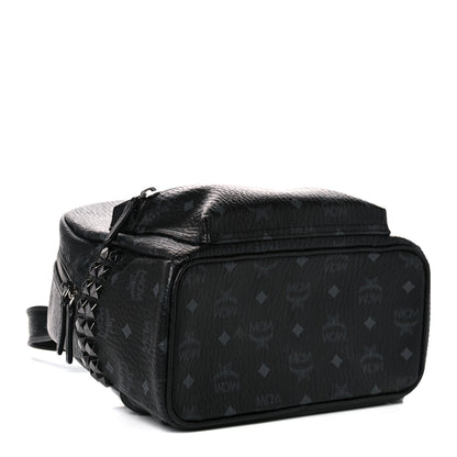MCM Visetos Small Side Stud Stark Backpack Black 4 of 10