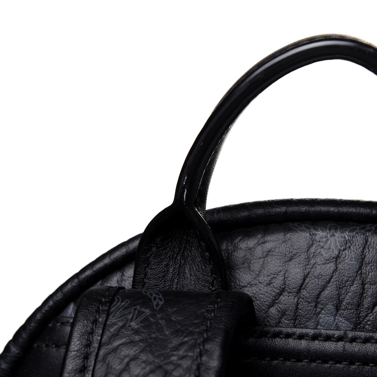 MCM Visetos Small Side Stud Stark Backpack Black 15 of 16