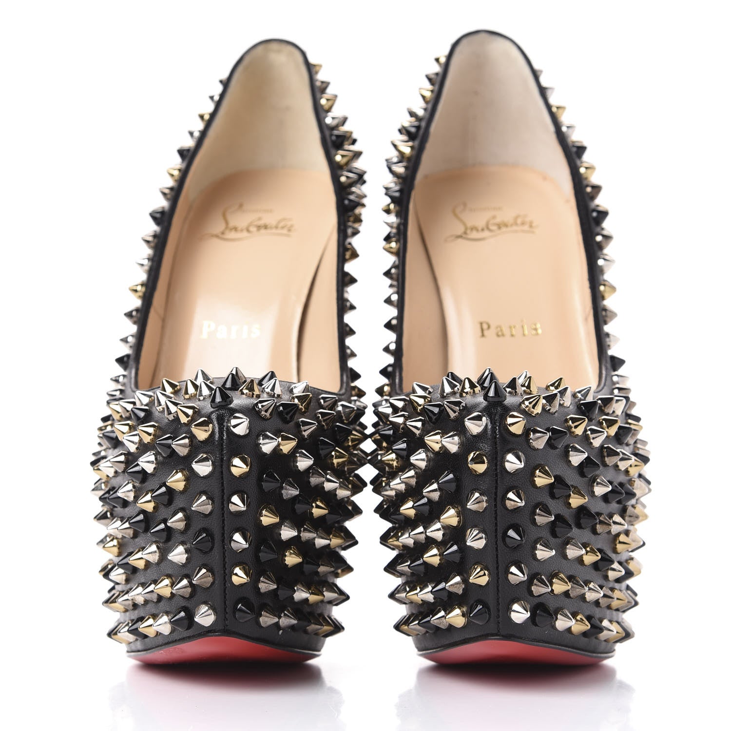 Christian Louboutin Nappa Daffodile Spikes 160 Pumps 36.5 Black 2 of 11