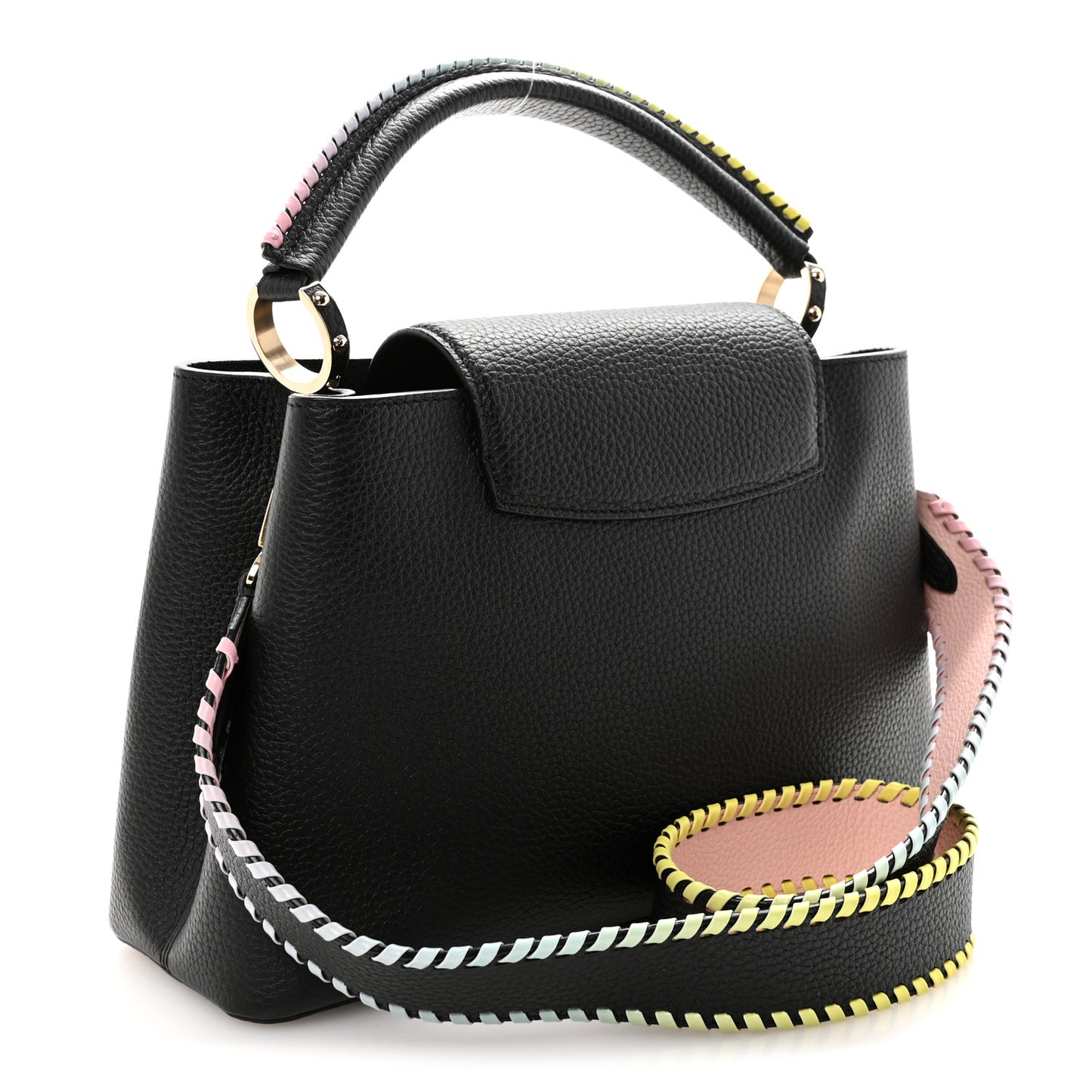 Taurillon Capucines PM Rainbow Black