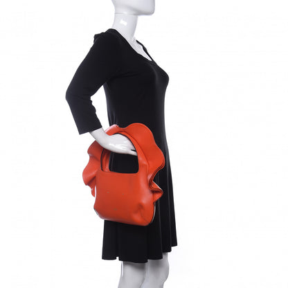 Valentino Garavani Nappa Atelier 04 Rouches Edition Small Ruffle Hobo Goldfish 2 of 9