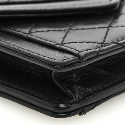 Saint Laurent SAINT LAURENT Lambskin Quilted Micro Gaby Bag Black 7 of 8