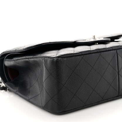 Chanel Caviar Quilted Jumbo Double Flap Black 9 of 11