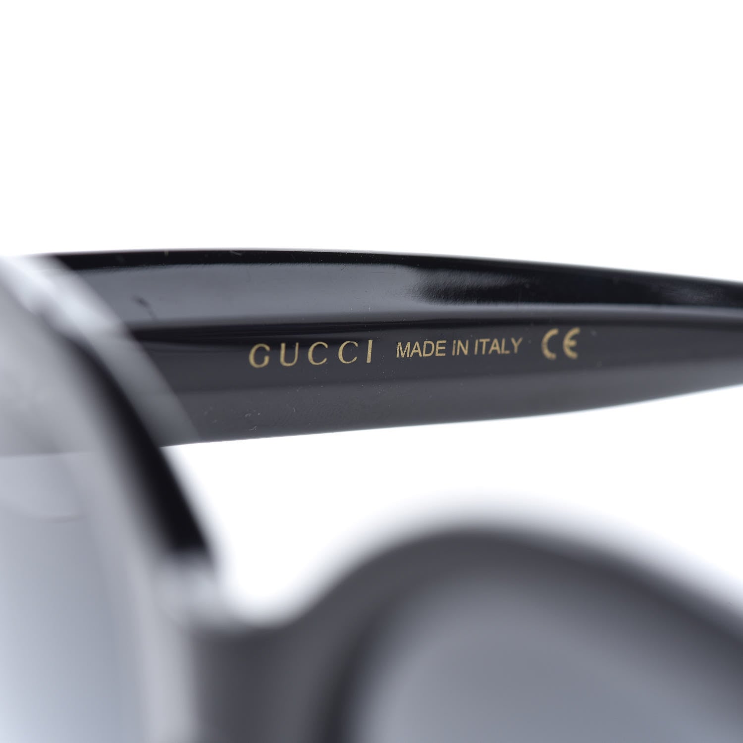 Gucci Round Frame GG Star Sunglasses GG0207S Black 6 of 8