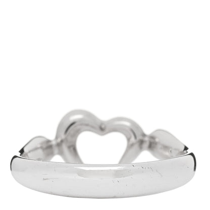 Tiffany Sterling Silver Elsa Peretti Open Heart Ring 50 5.25 3 of 5