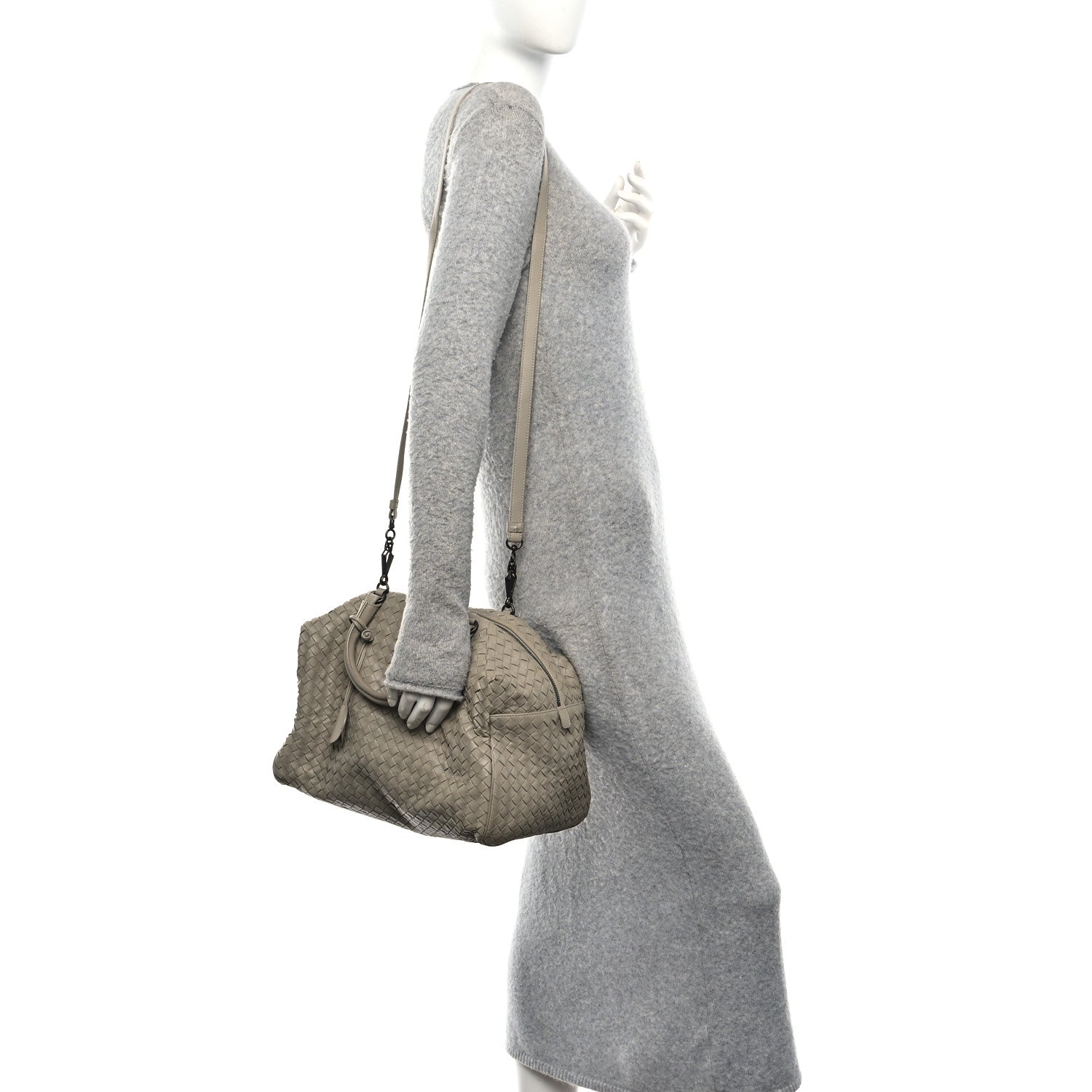 Bottega Veneta Nappa Intrecciato Boston Limo 2 of 9