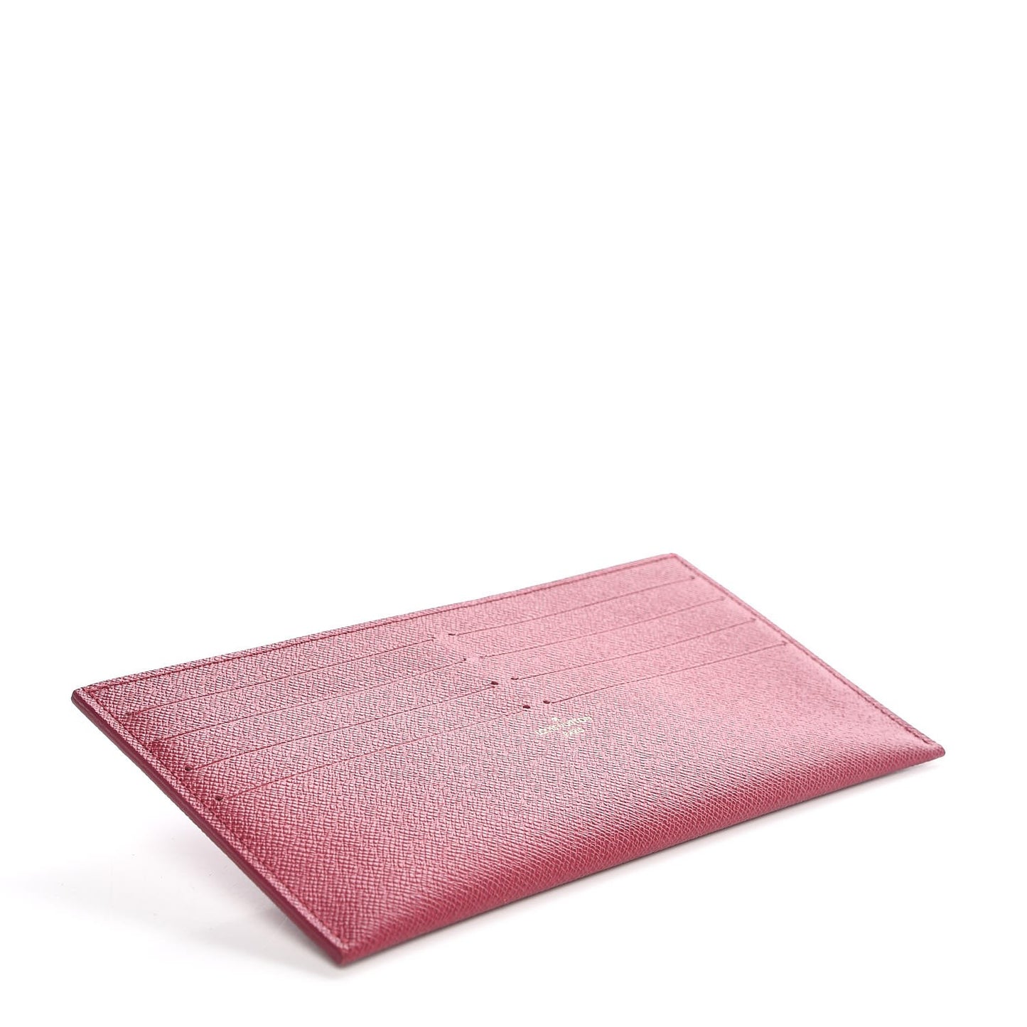 Calfskin Felicie Card Holder Insert Fuchsia