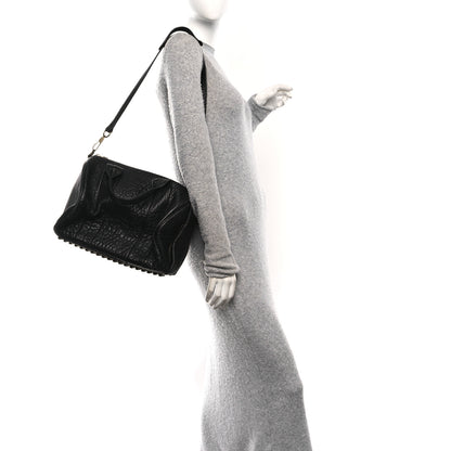 Alexander Wang Pebbled Lambskin Rockie Black Antique Brass Hardware 2 of 9