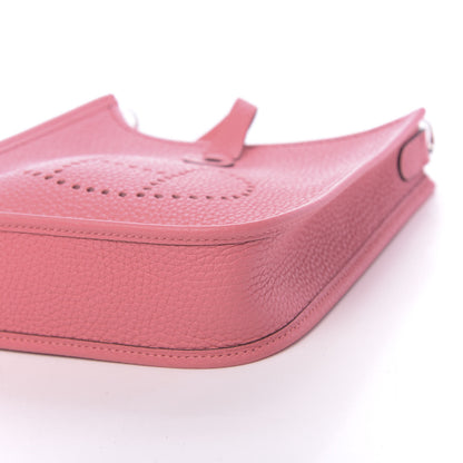 Hermes Taurillon Clemence Amazone Evelyne TPM Rose Azalee Rouge Pivoine 9 of 11