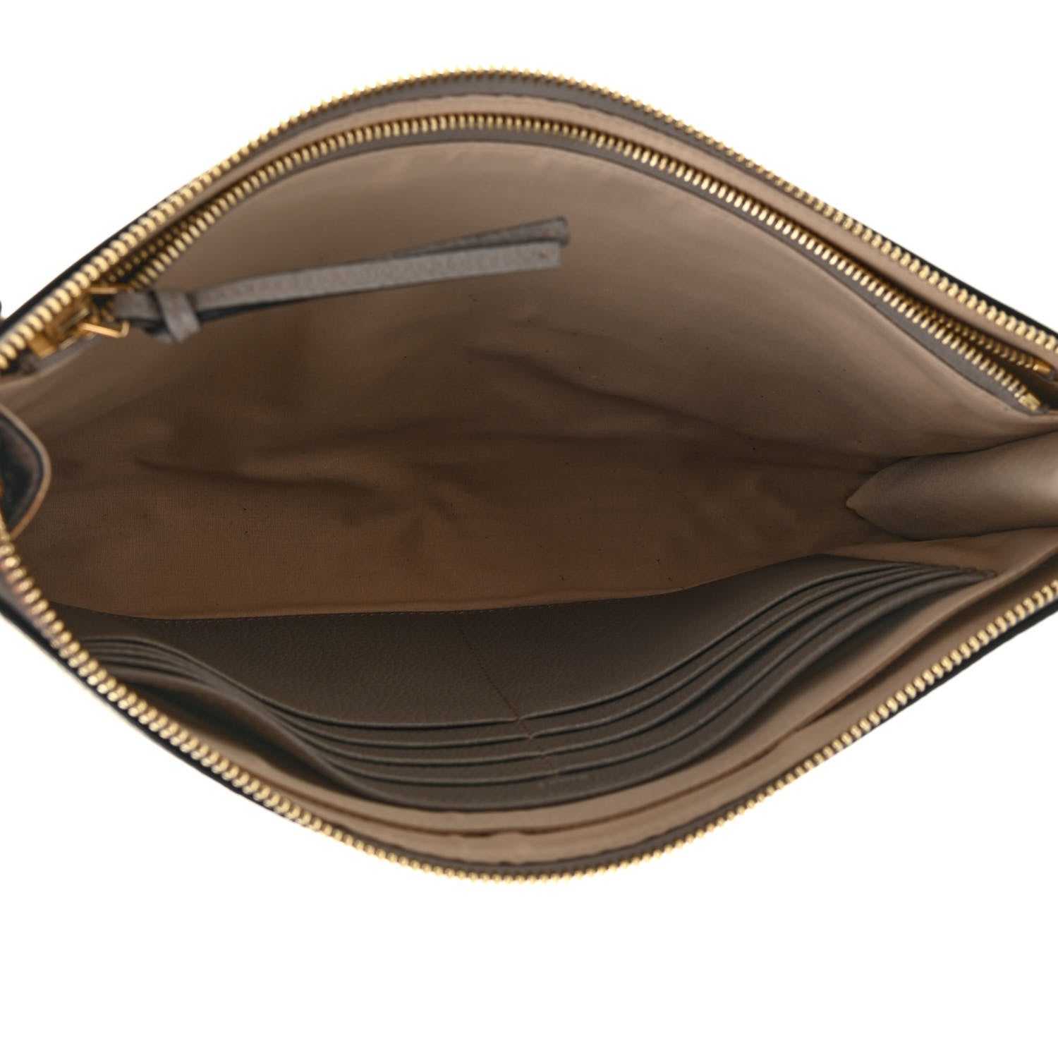 Chloe Grained Calfskin Joe Clutch Motty Grey 5 of 10