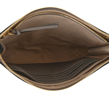 Chloe Grained Calfskin Joe Clutch Motty Grey 5 of 10