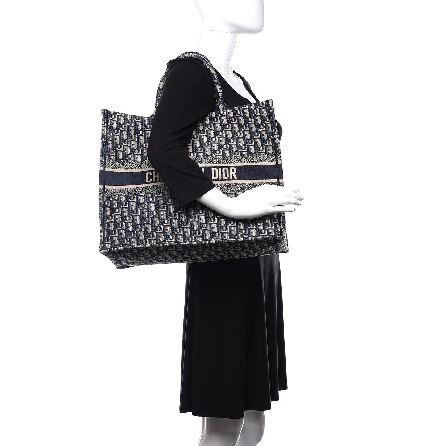 Oblique Book Tote Blue Multicolor