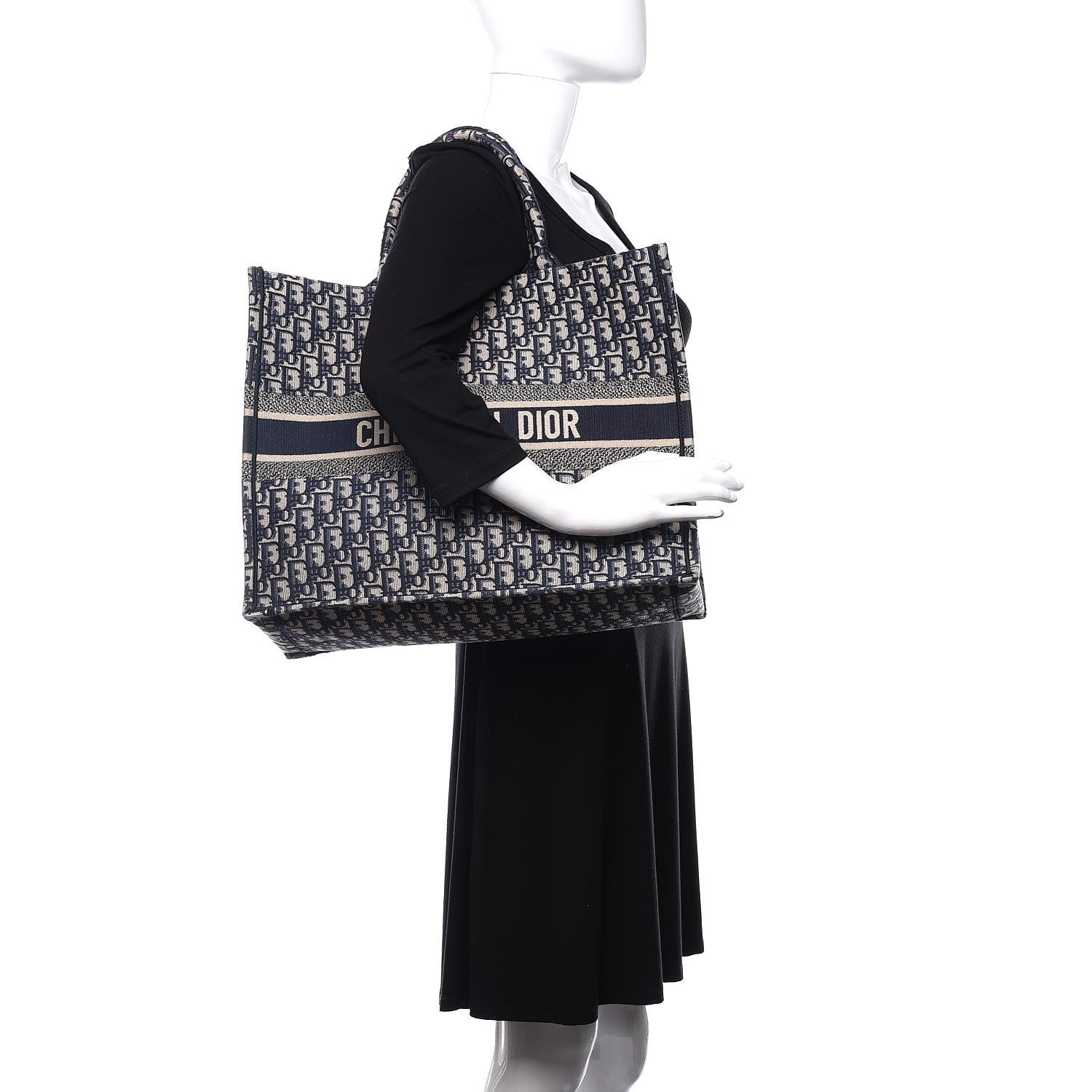 Christian Dior Oblique Book Tote Blue Multicolor 2 of 15