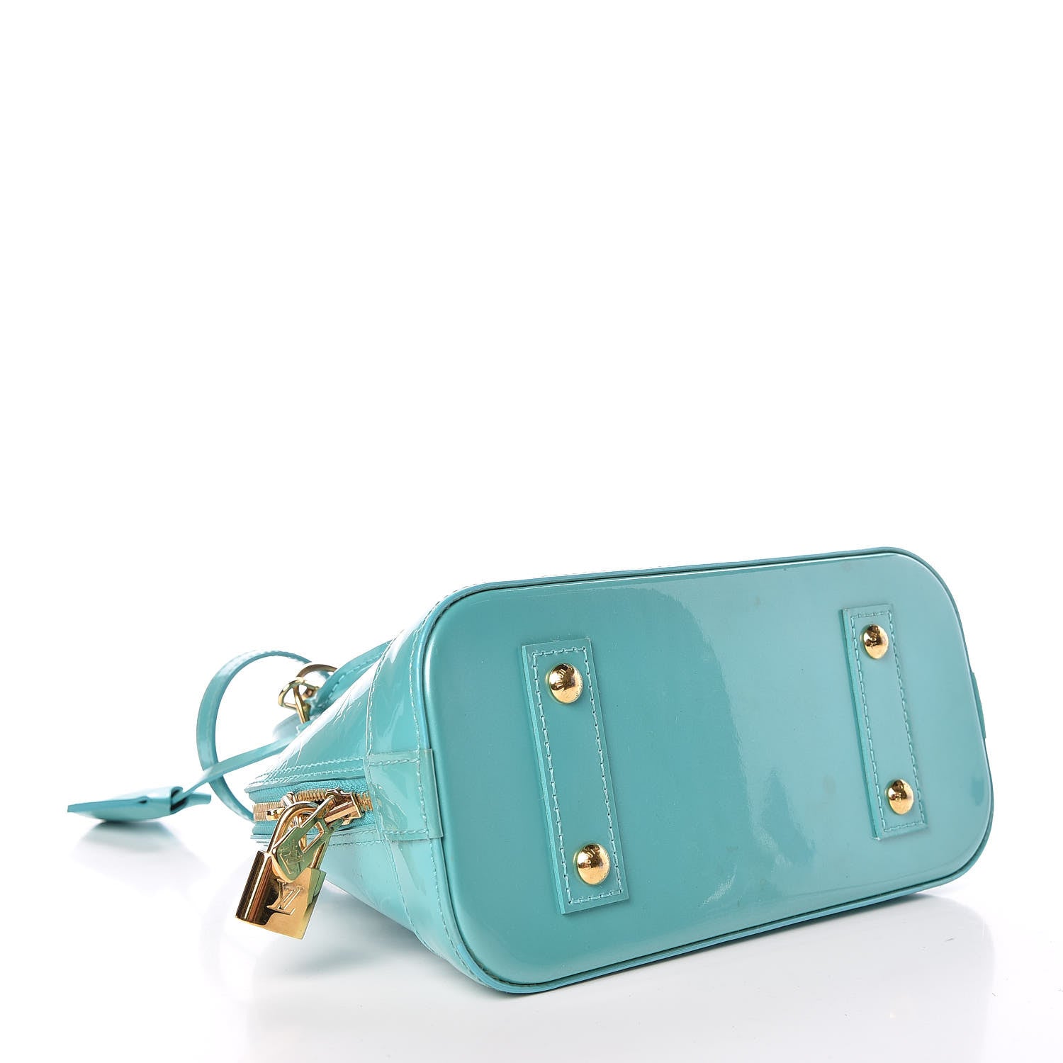 Louis Vuitton Vernis Alma BB Blue Lagon 5 of 12
