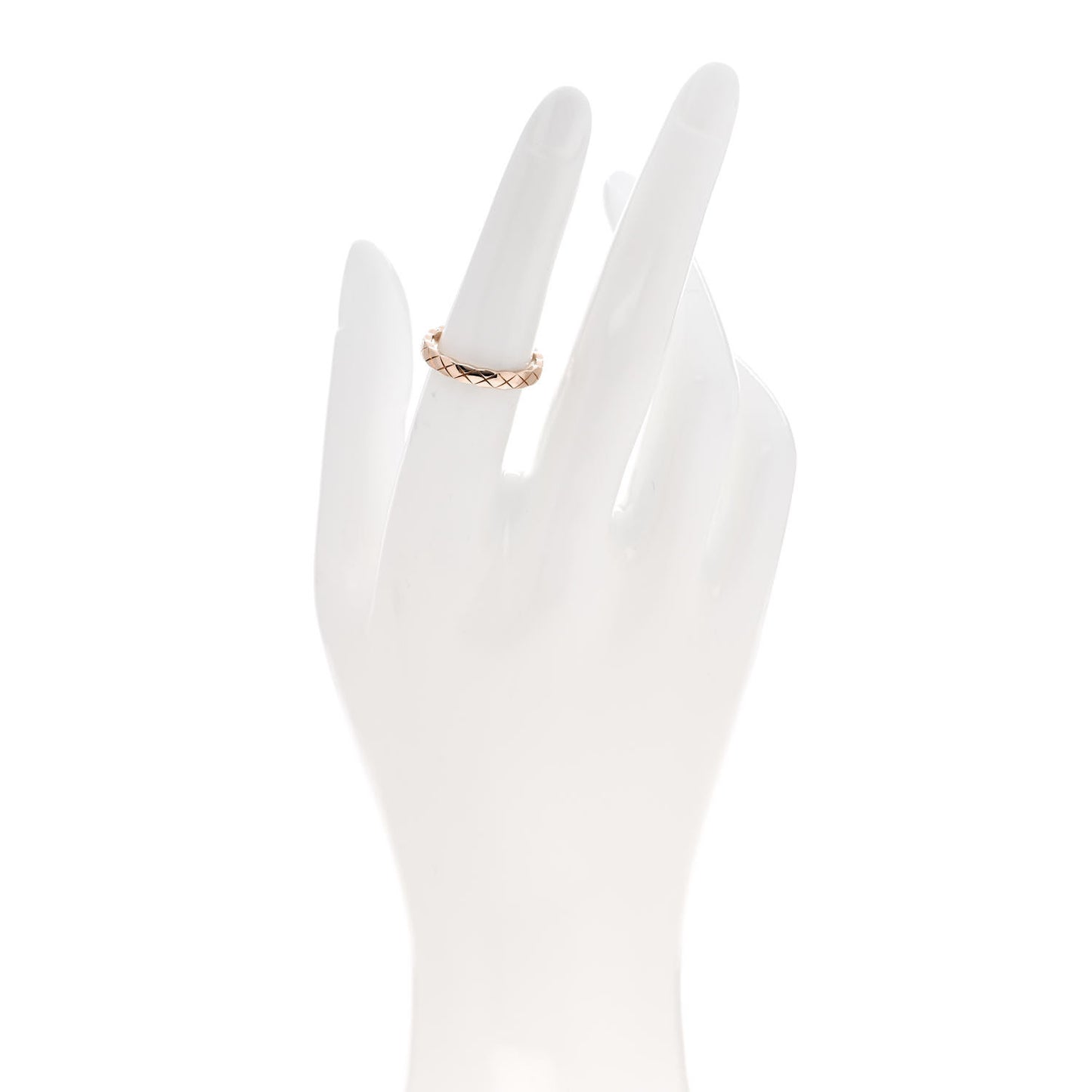 18K Beige Gold Mini Coco Crush Ring 53 6.25