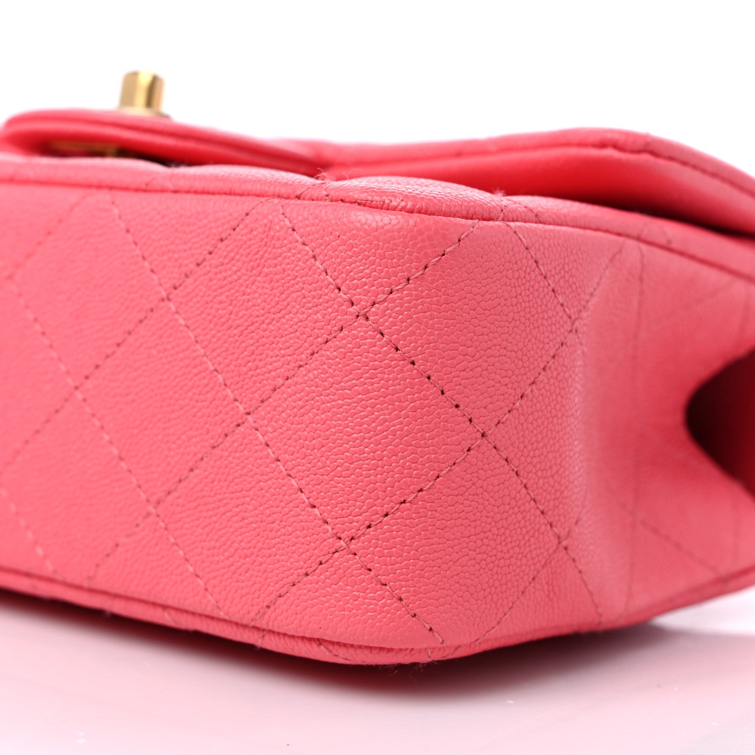 Chanel Caviar Quilted Mini Top Handle Rectangular Flap Pink 9 of 9