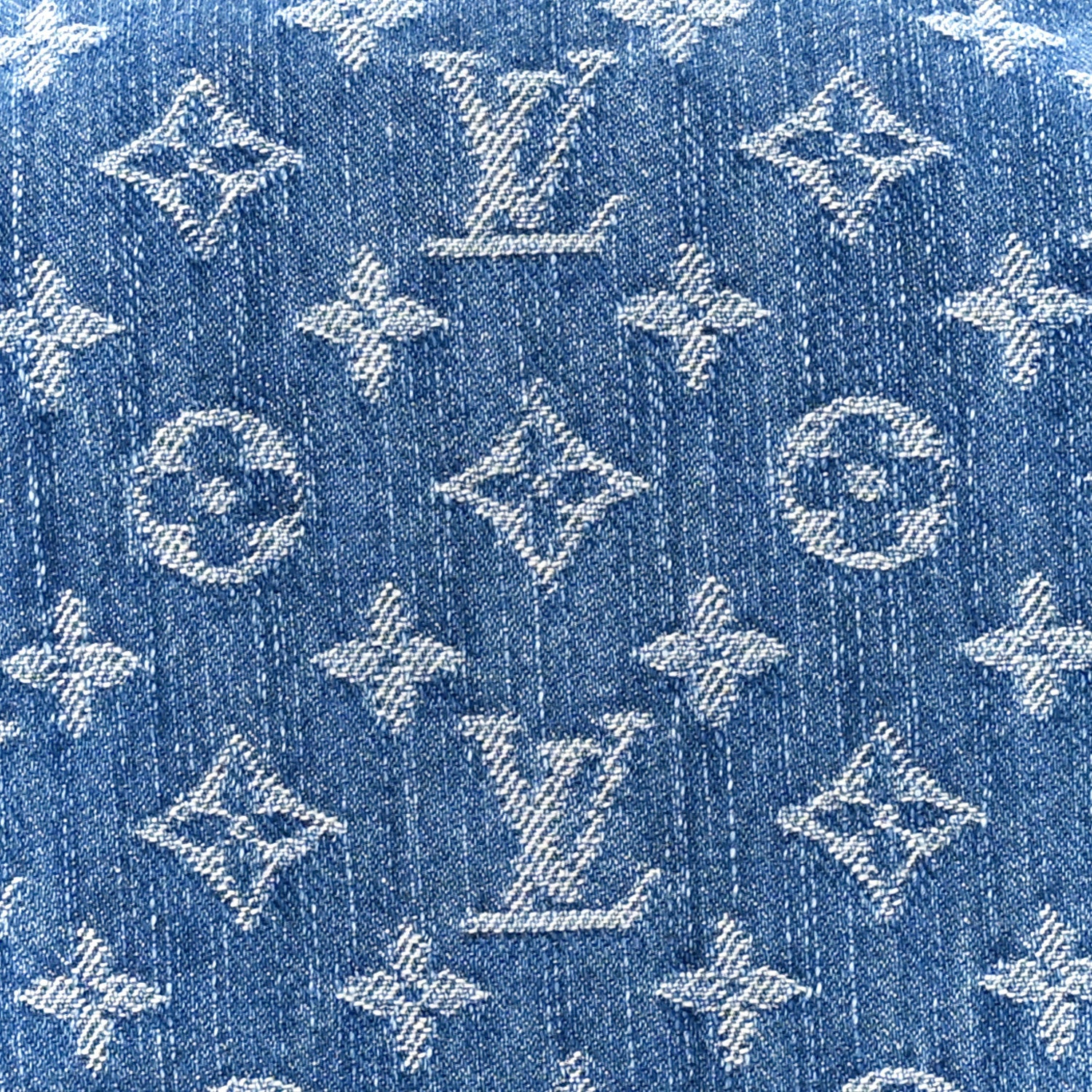 Louis Vuitton Monogram Denim Pochette Cosmetique GM Denim Blue 7 of 9