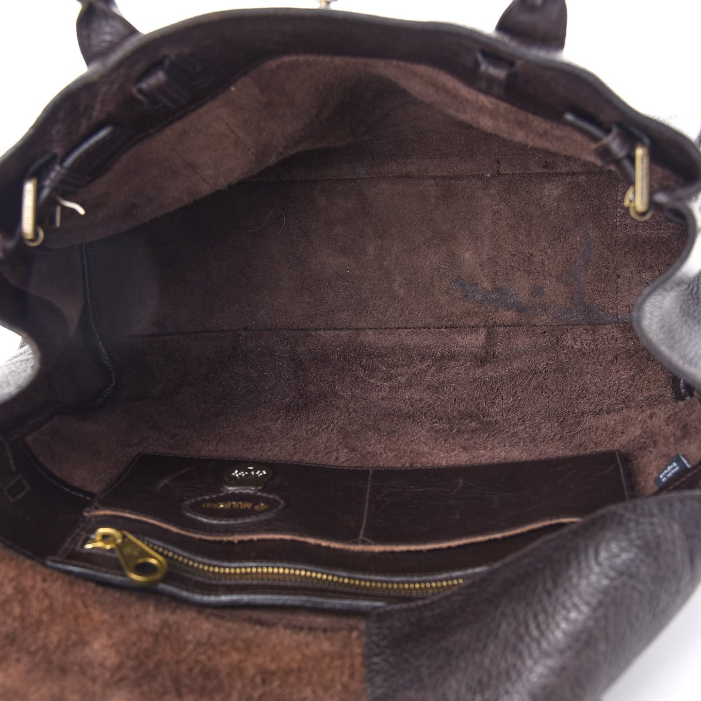 Classic Grain Calfskin Bayswater Chocolate