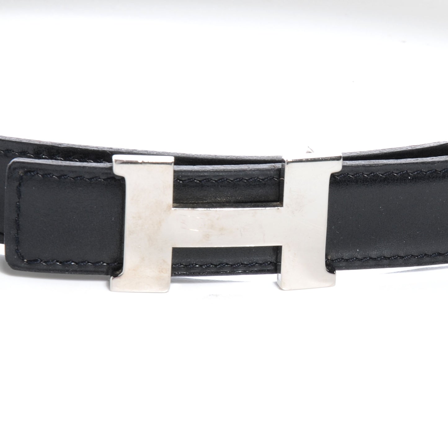 Box Togo Reversible Constance 24mm H Belt 65 Noir Gris Tourterelle