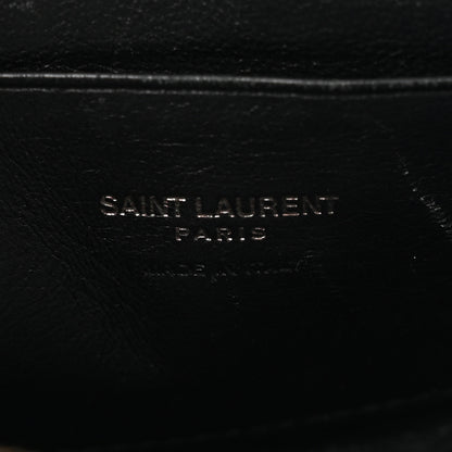 Saint Laurent Grain De Poudre Matelasse Monochrome Monogram Mini Lou Camera Bag Black 6 of 9