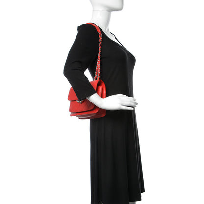 Chanel Grained Calfskin Quilted Small CC Box Flap Red 2 of 15