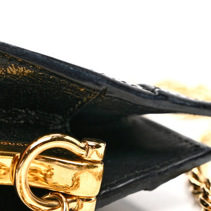 Gucci Suede Patent GG Web Small Ophidia Chain Shoulder Bag Black 10 of 12