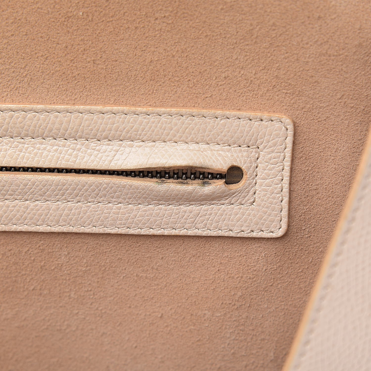 Celine Grained Calfskin Medium Phantom Luggage Cream 9 of 39