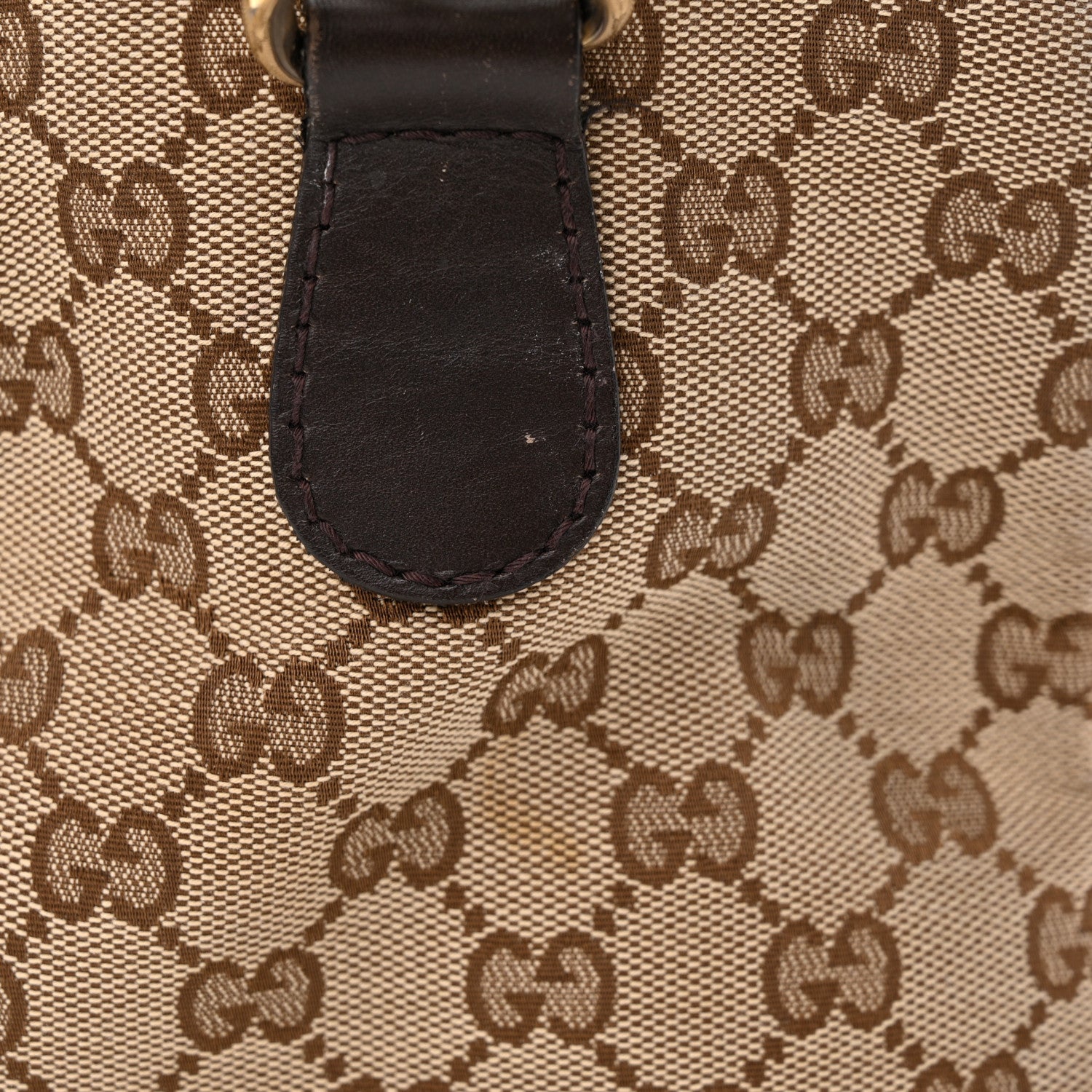 Gucci Monogram Vintage Web Medium Boston Dark Brown 16 of 16