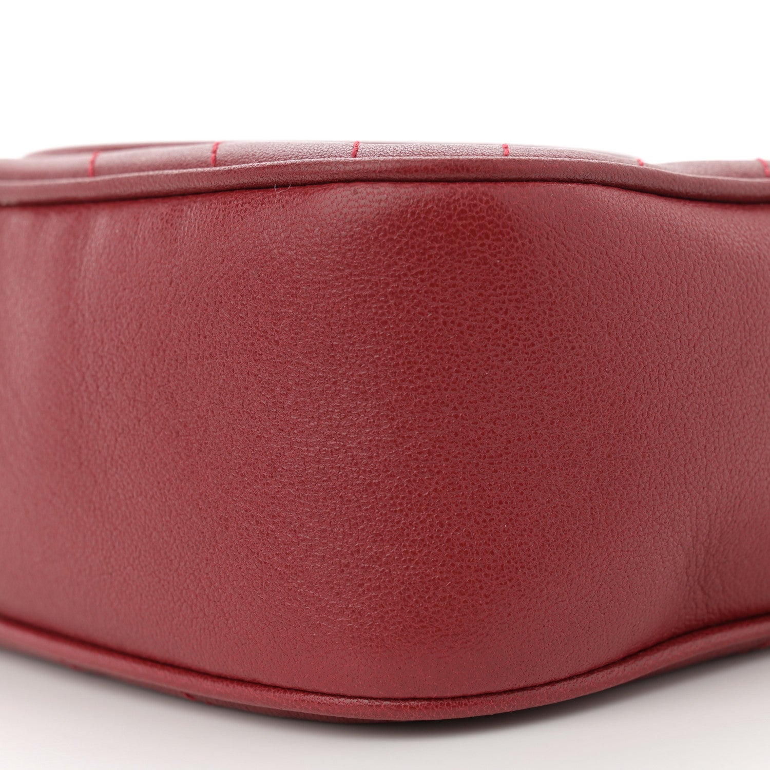 Gucci Sakai Be Green Calfskin Diagonal Stitched Small Blondie Shoulder Bag Rosso 10 of 10