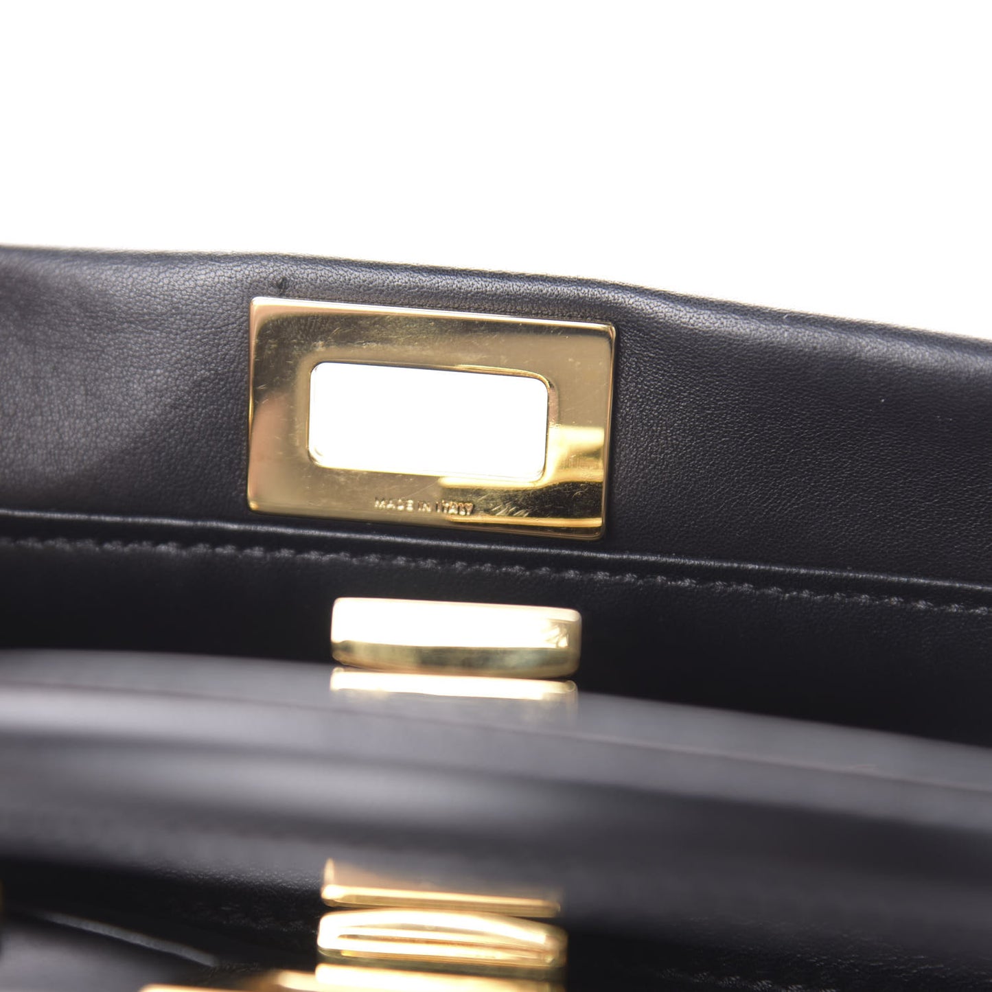 Nappa Mini Peekaboo Iconic Satchel Black
