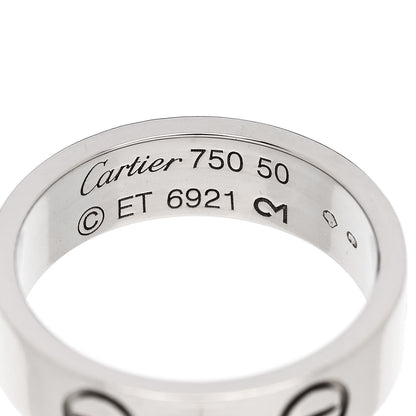 Cartier 18K White Gold 5.5mm LOVE Ring 50 5.5 4 of 4