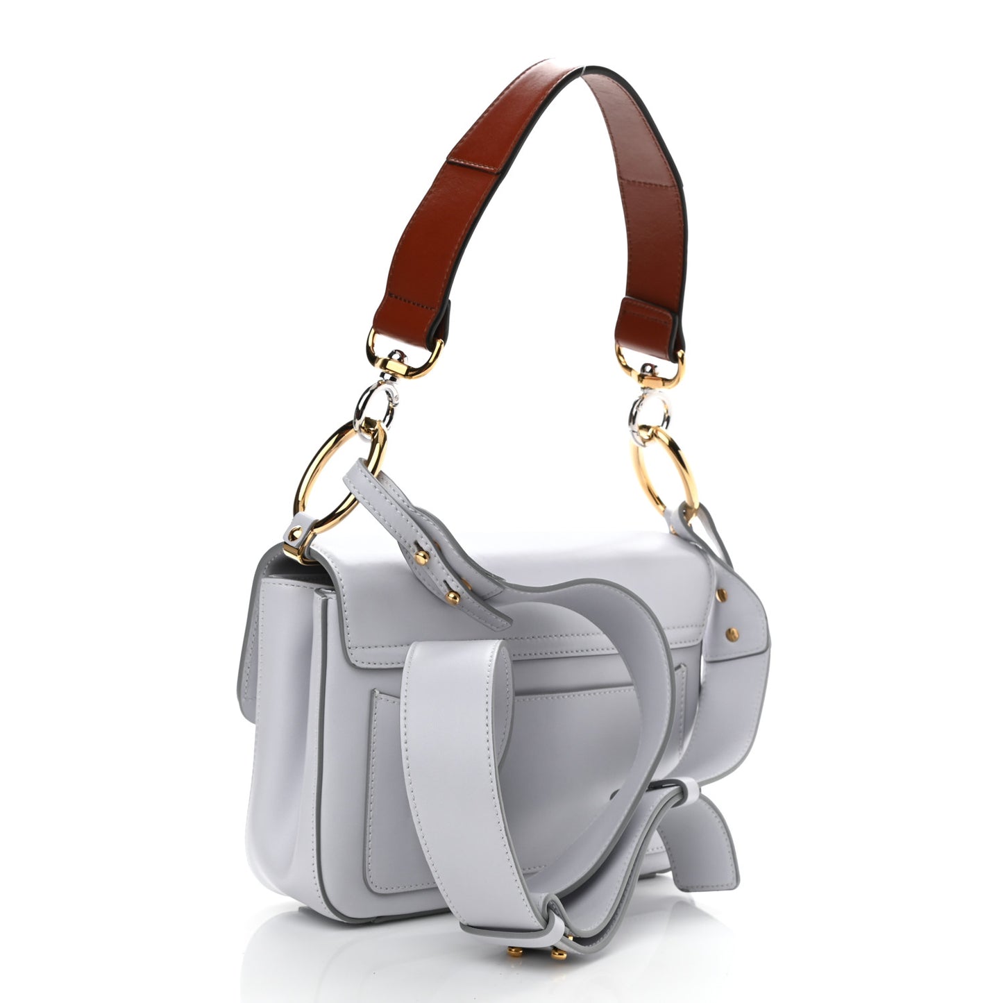Calfskin Small C Double Carry Light Cloud
