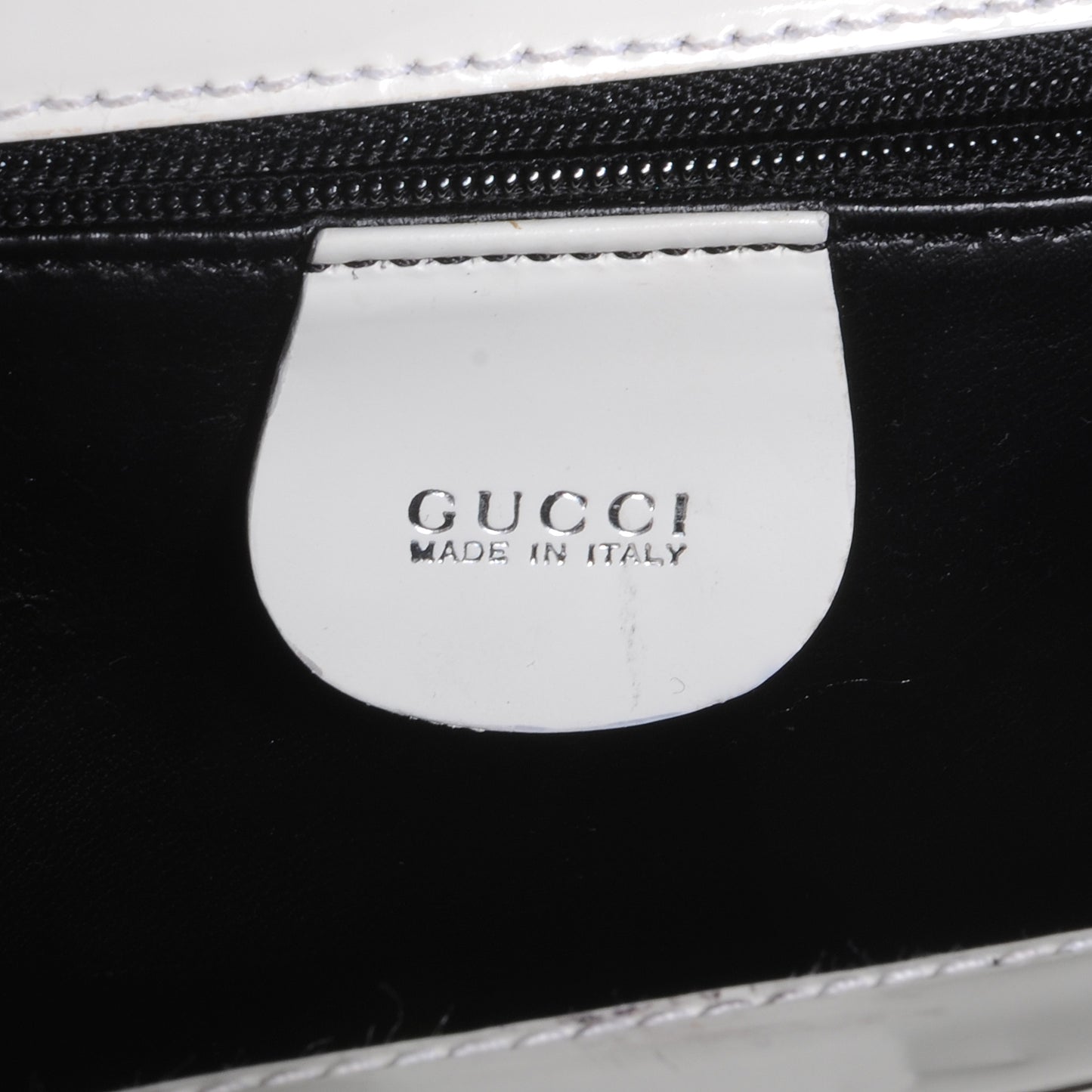 Patent Small Clutch Bag White