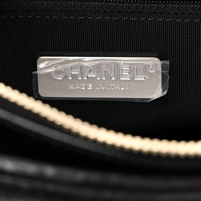 Chanel Crocodile Embossed Calfskin Medium Gabrielle Cocodile Hobo Black 6 of 11