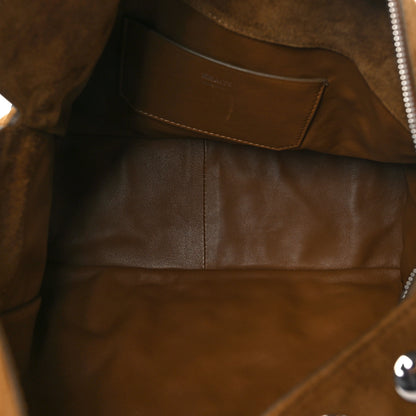 Khaite Suede Calfskin Studded Elena Nougat 5 of 9