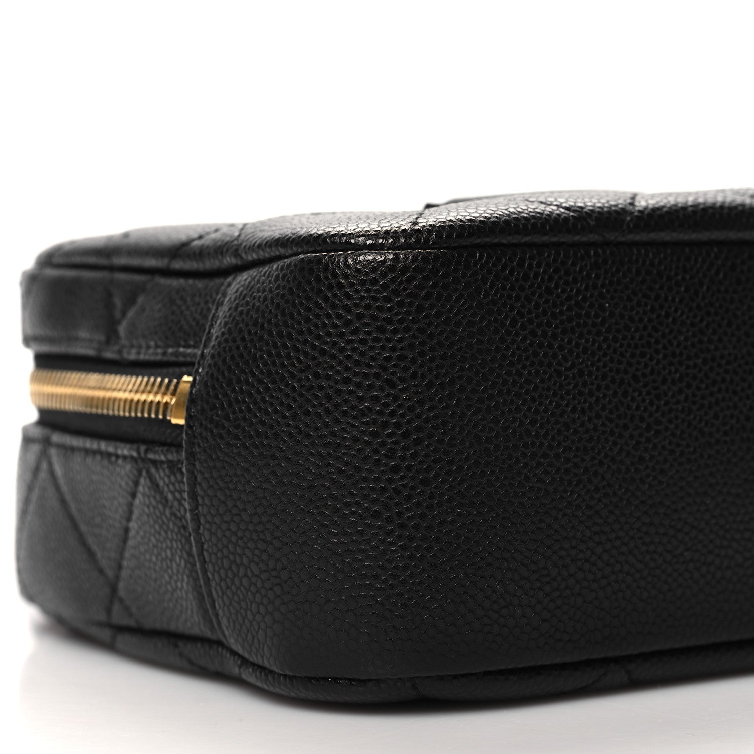 Chanel Caviar Quilted CC Vanity Case Black 9 of 10