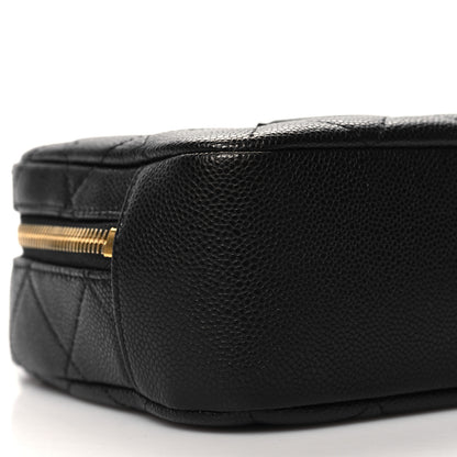 Chanel Caviar Quilted CC Vanity Case Black 9 of 10