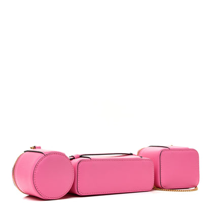 Valentino Garavani Grained Calfskin VLogo Signature Wash Bag Feminine Pink 3 of 10