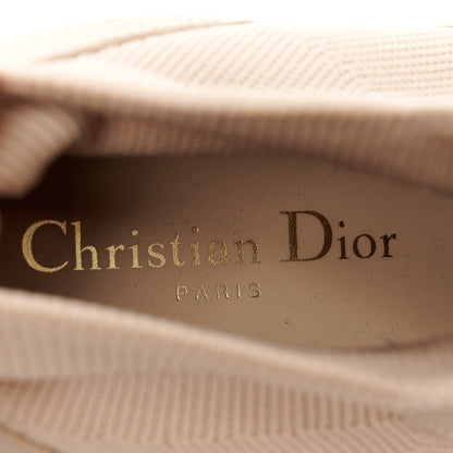 Christian Dior Technical Knit Calfskin Womens Walk'N'Dior High Top Sneaker 38.5 Nude 9 of 10