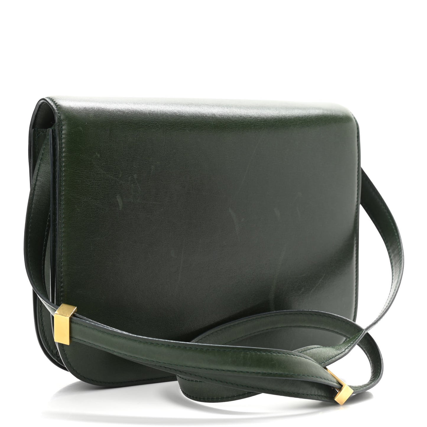Box Calfskin Classic Box Medium Flap Bag Forest