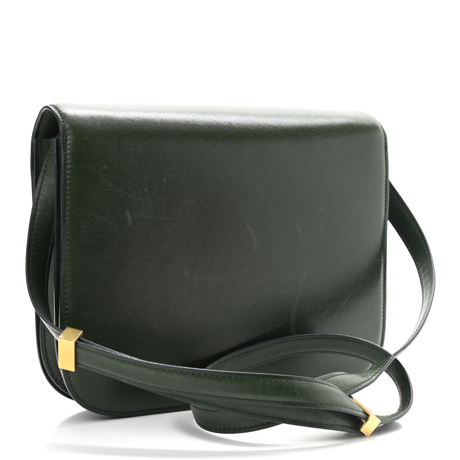 Celine Box Calfskin Classic Box Medium Flap Bag Forest 3 of 14