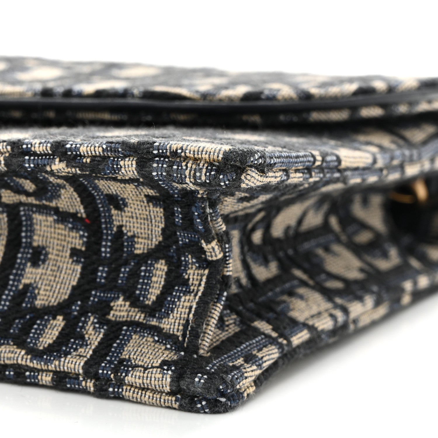 Christian Dior Oblique Saddle Chain Pouch Blue 9 of 9