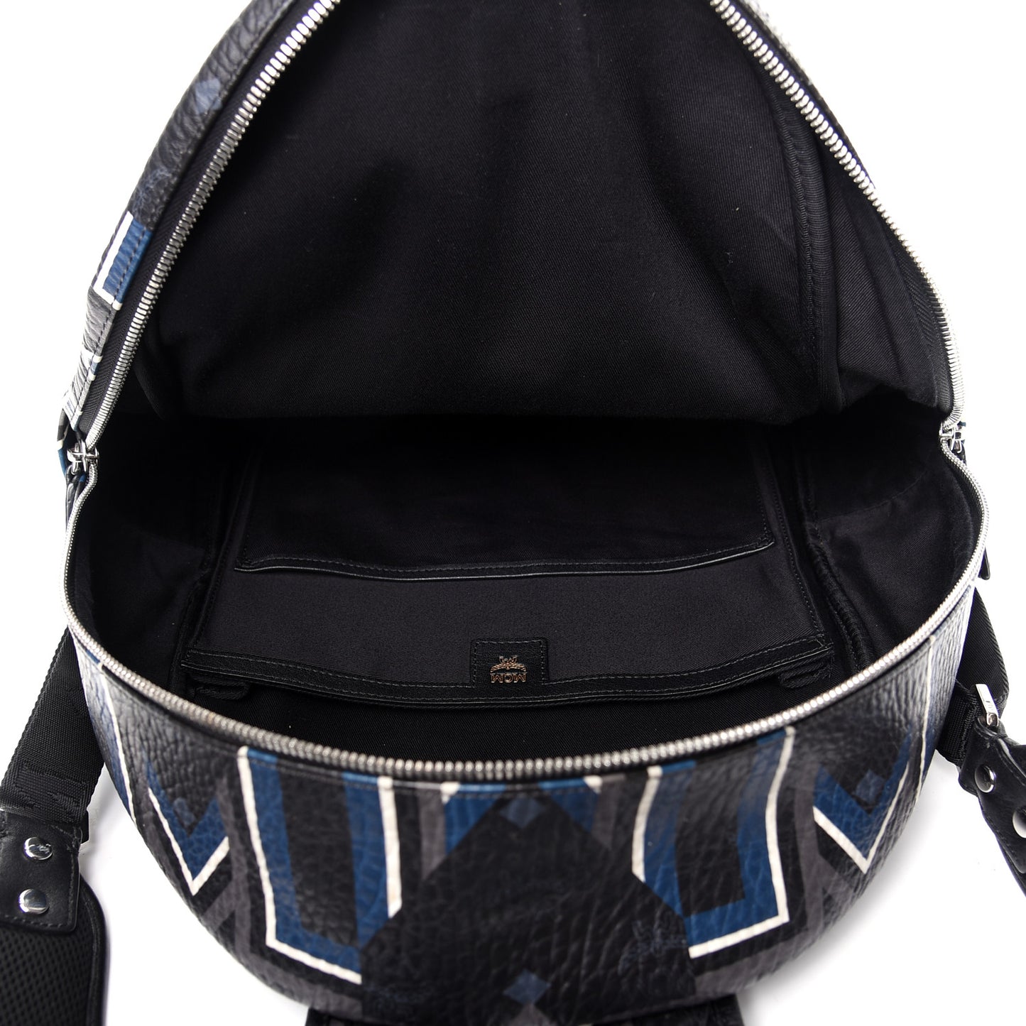 Visetos Gunta Striped Printed Medium Stark Backpack Black