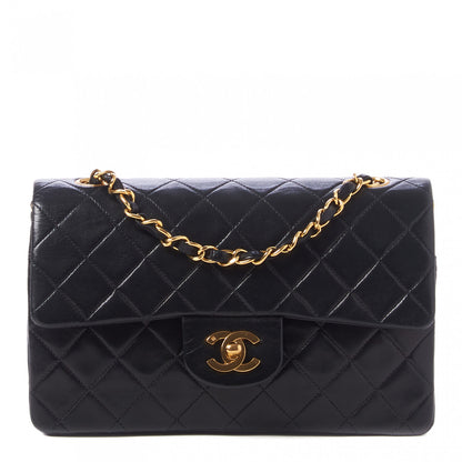 Chanel Lambskin Quilted Small Double Flap Black 1 of 9