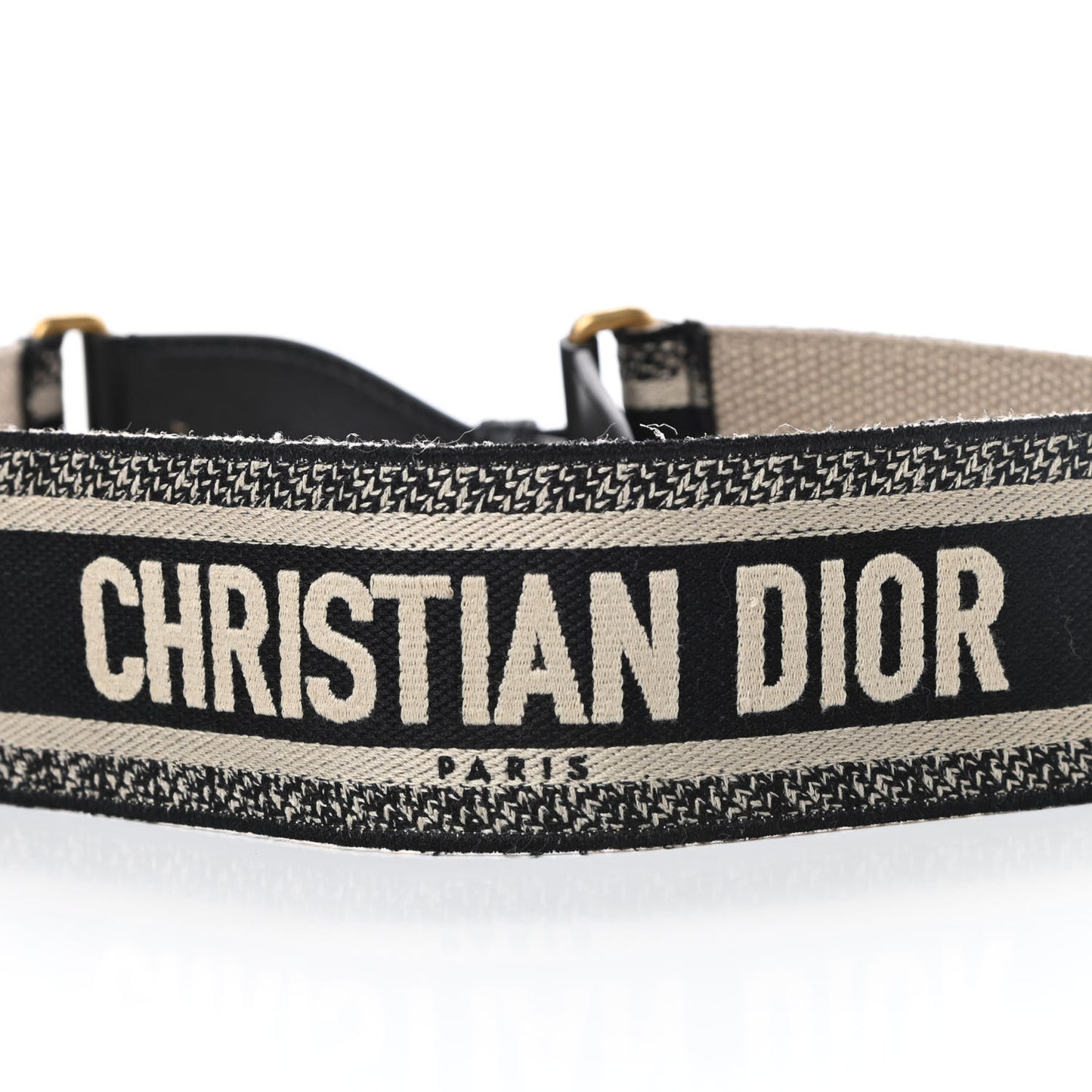 Canvas Embroidered Shoulder Strap Blue