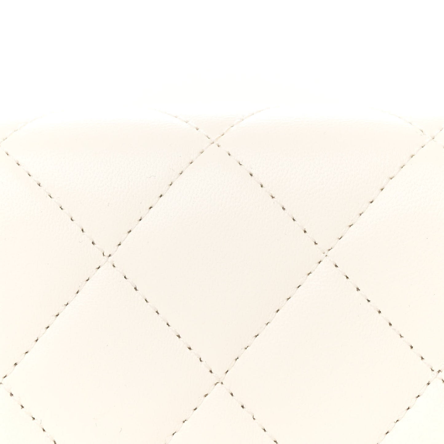 Lambskin Enamel Strass Quilted Mini Paris Monaco Flap White