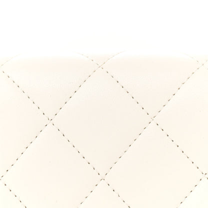 Chanel Lambskin Enamel Strass Quilted Mini Paris Monaco Flap White 8 of 11